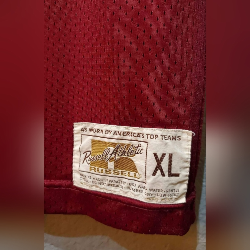 VTG Maroon Football Jersey Russell Athletic As Worn By America's Top Teams XL - Picture 6 of 7